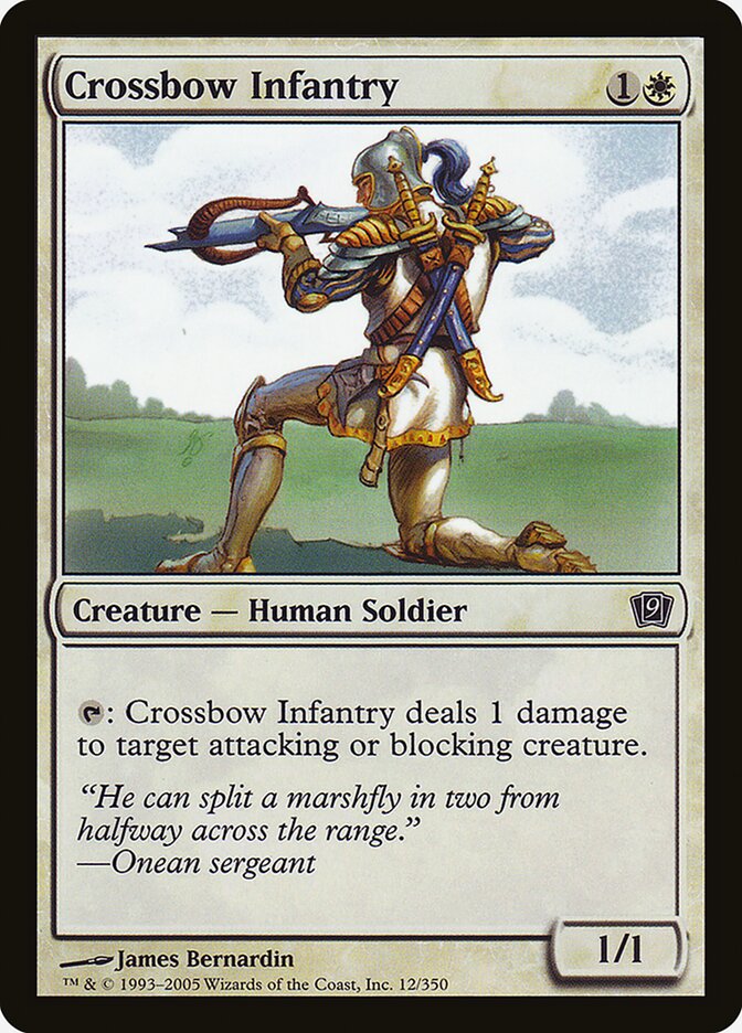 Crossbow Infantry, Ninth Edition Card Art