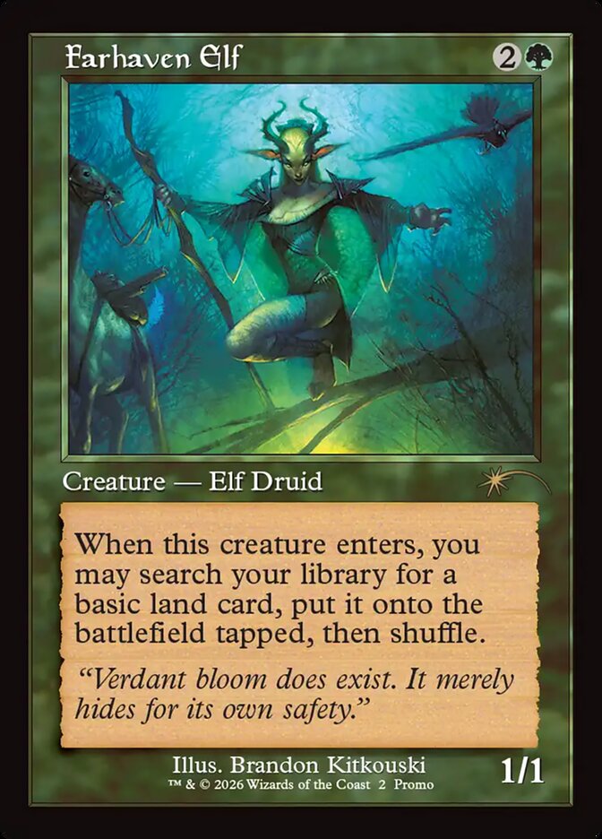 Farhaven Elf, Wizards Play Network 2026 Card Art