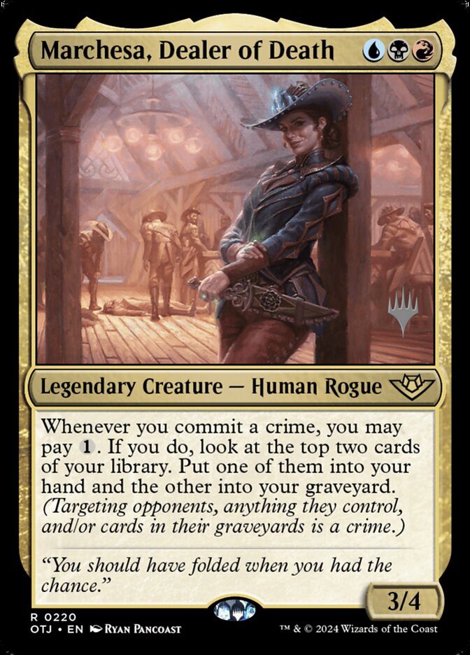 Marchesa, Dealer of Death, Outlaws of thunder junction promos Card Art