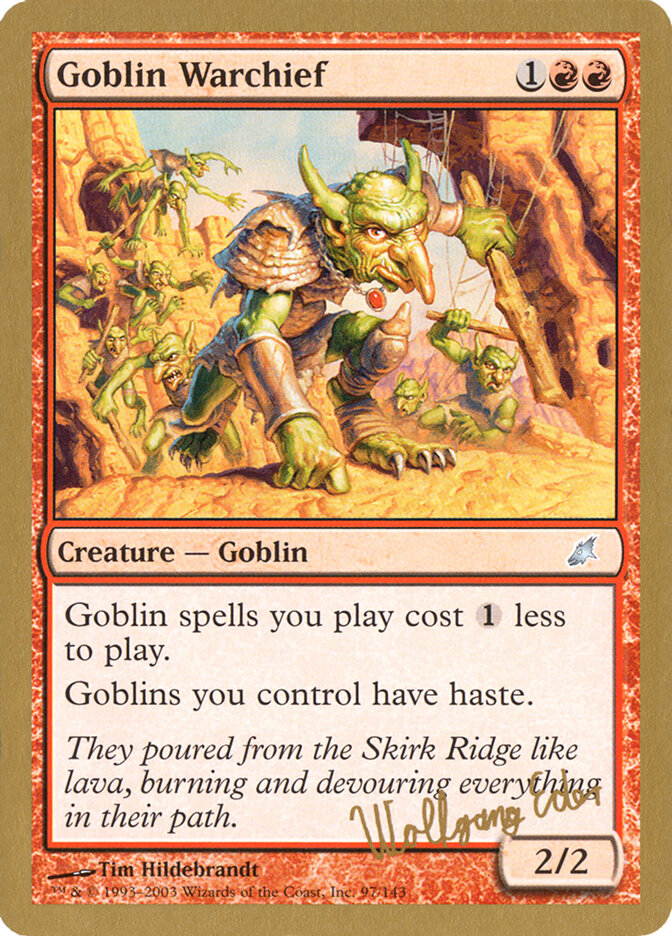 Goblin Warchief, World Championship Decks 2003 Card Art