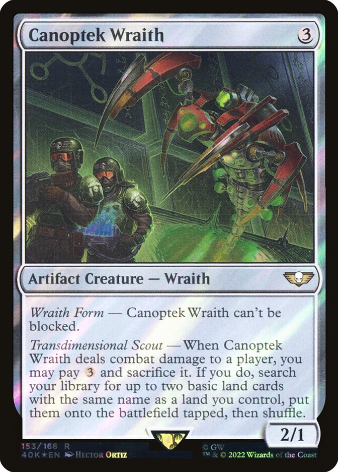 Canoptek Wraith, Warhammer 40,000 Commander Card Art