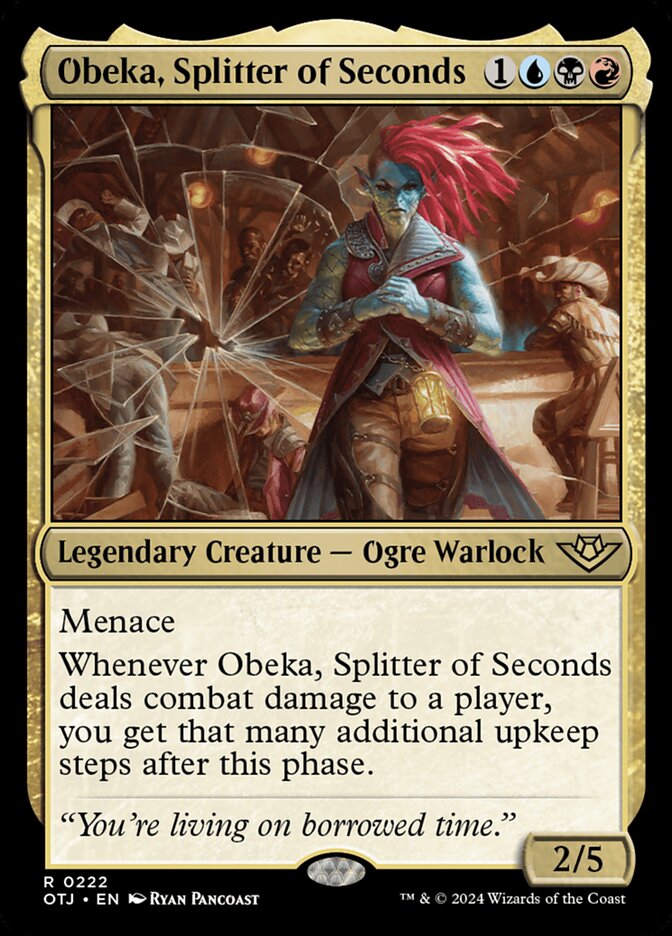 Obeka, Splitter of Seconds, Outlaws Of Thunder Junction Card Art