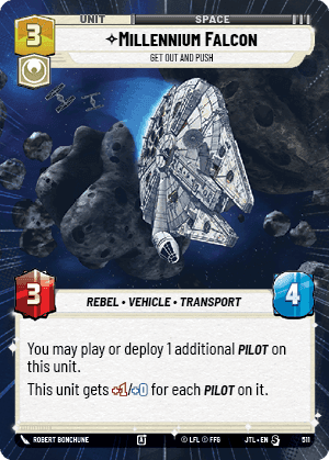 Millennium Falcon, Get Out And Push - Hyperspace