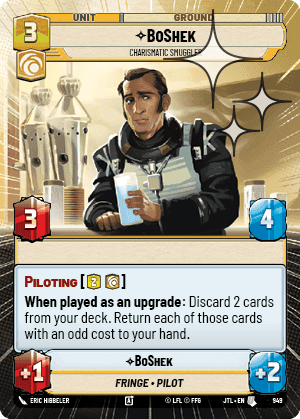 BoShek, Charismatic Smuggler - Hyperspace Foil