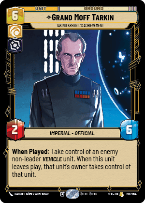 Grand Moff Tarkin, Taking Krennic&