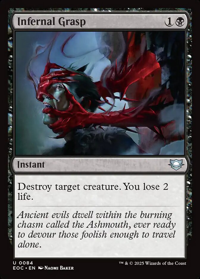 Infernal Grasp, Edge Of Eternities Commander Card Art
