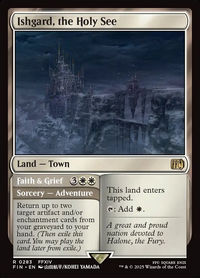 Ishgard, the Holy See // Faith &amp; Grief, Final Fantasy Card Art