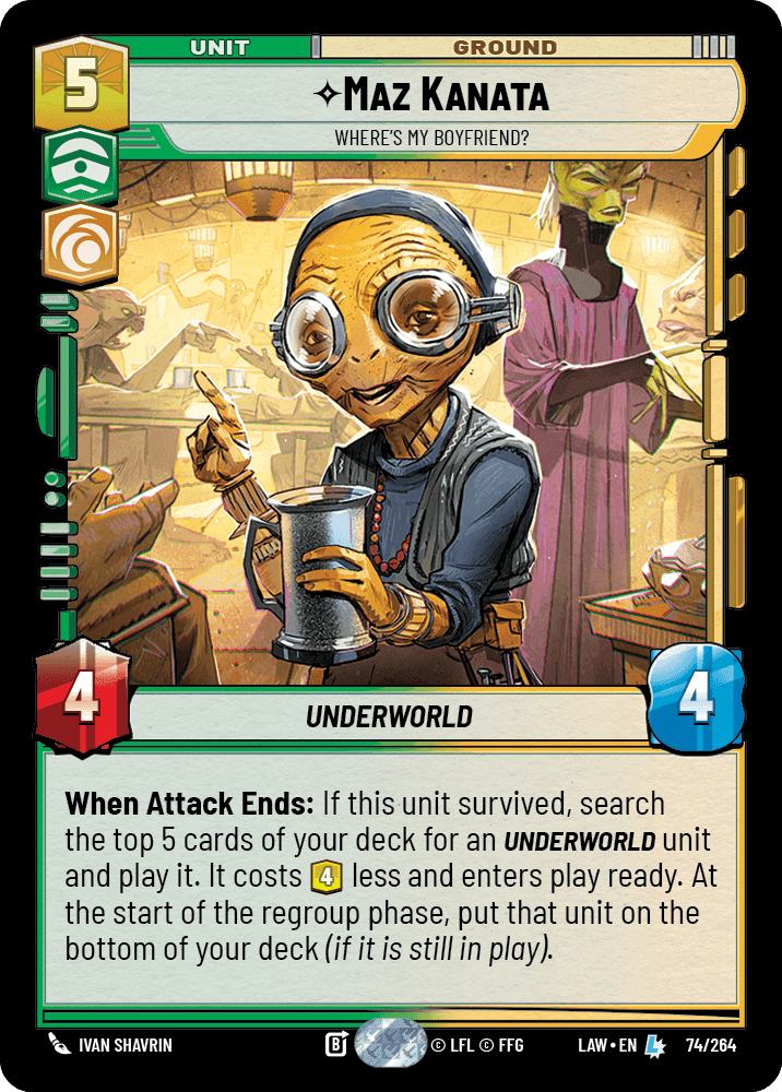 Maz Kanata, Where&