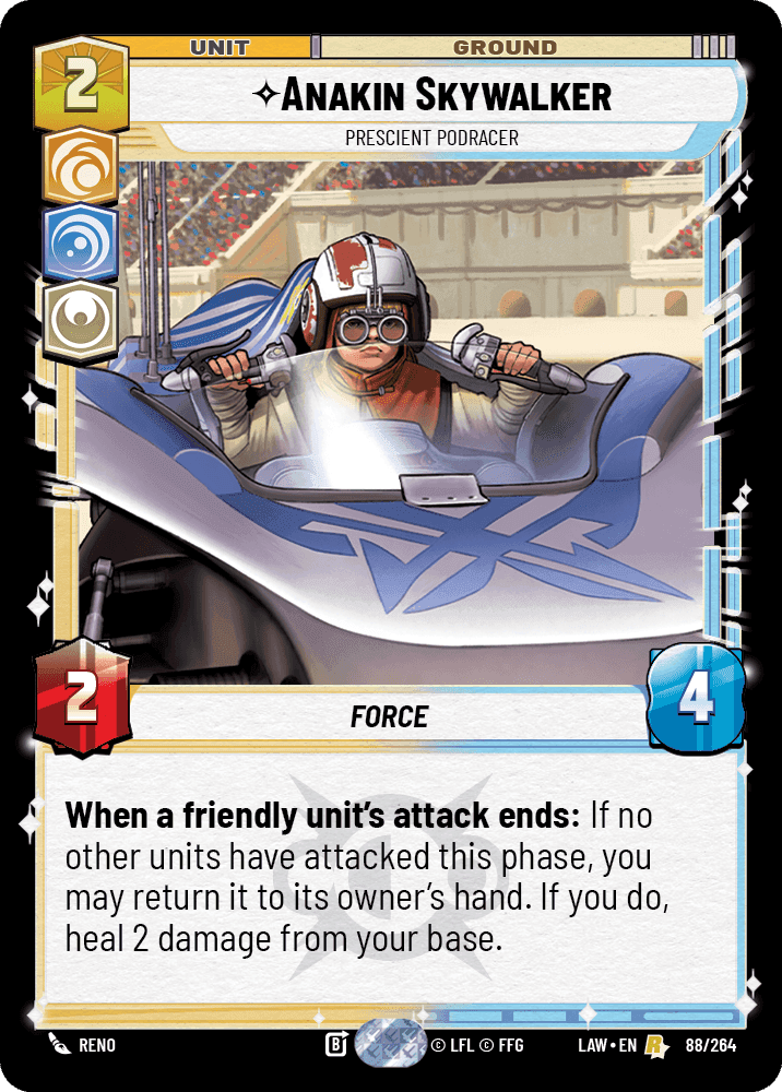 Anakin Skywalker, Prescient Podracer