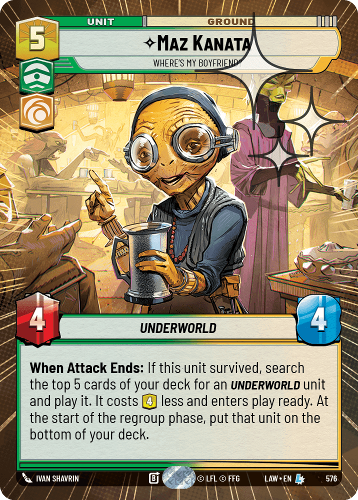 Maz Kanata, Where&