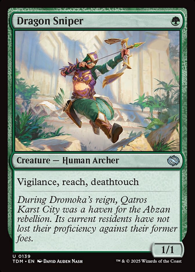 Dragon Sniper, Tarkir: dragonstorm Card Art