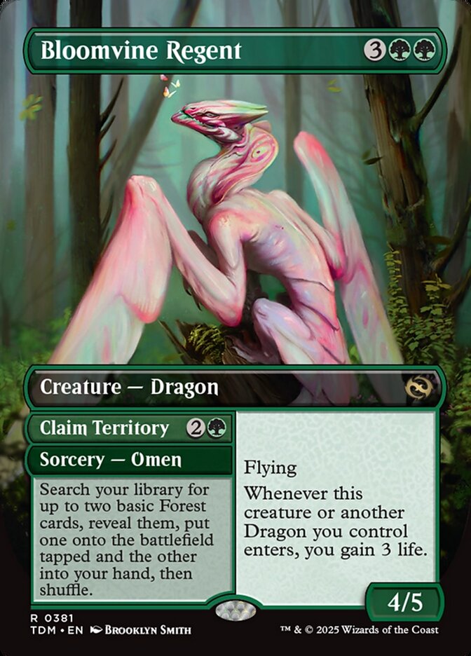Bloomvine Regent // Claim Territory // Bloomvine Regent, Tarkir: dragonstorm Card Art