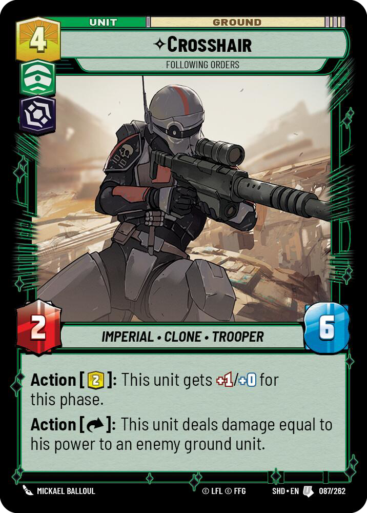 Crosshair, Following Orders
