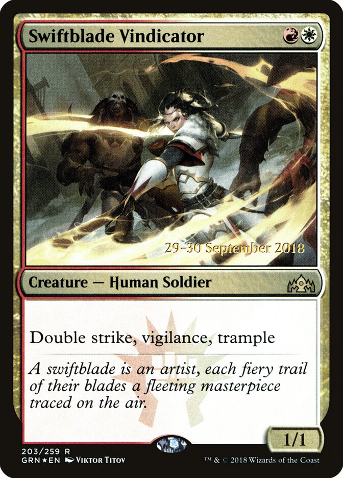 Swiftblade Vindicator, Guilds Of Ravnica Promos Card Art