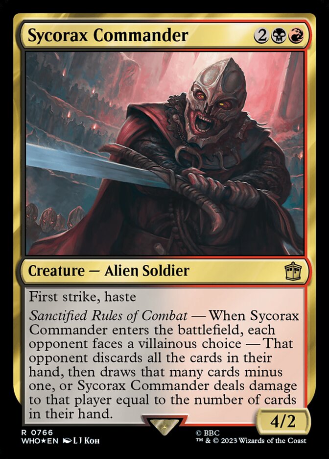 Sycorax Commander, Doctor who Card Art