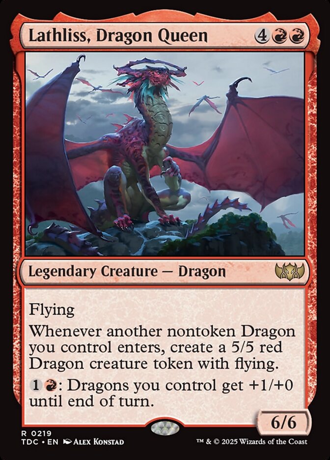 Lathliss, Dragon Queen, Tarkir: dragonstorm commander Card Art