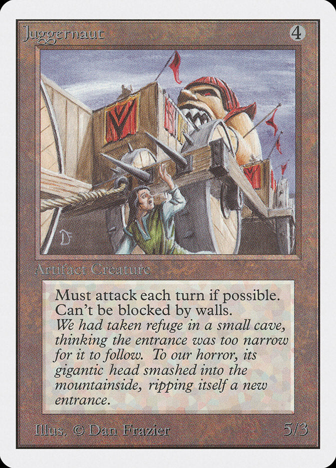 Juggernaut, Unlimited edition Card Art