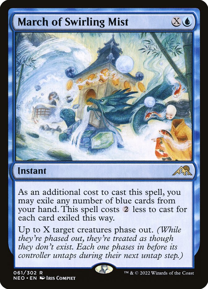 March of Swirling Mist, Kamigawa: neon dynasty Card Art