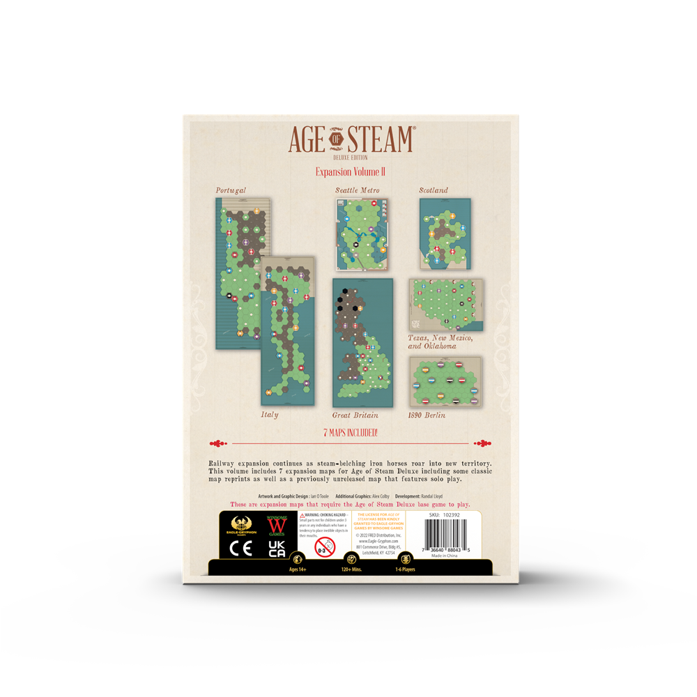 Age Of Steam: Deluxe - Expansion - Volume II