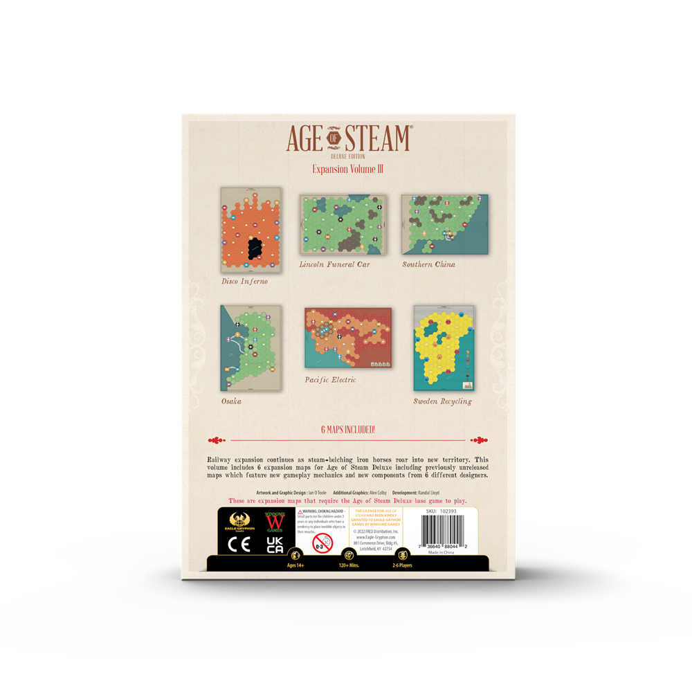 Age Of Steam: Deluxe - Expansion - Volume III