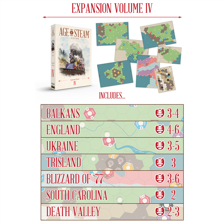Age Of Steam: Deluxe - Expansion - Volume IV