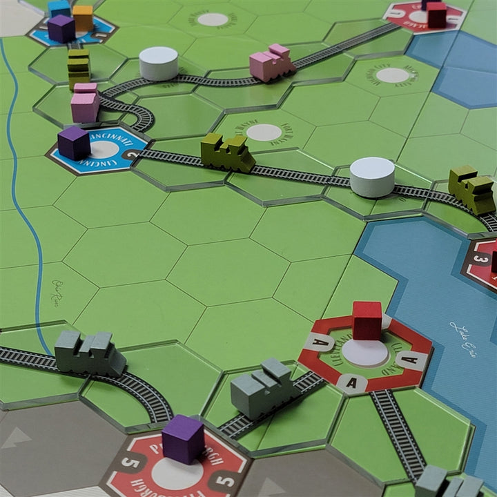 Age Of Steam: Deluxe - Acrylic Track Tiles