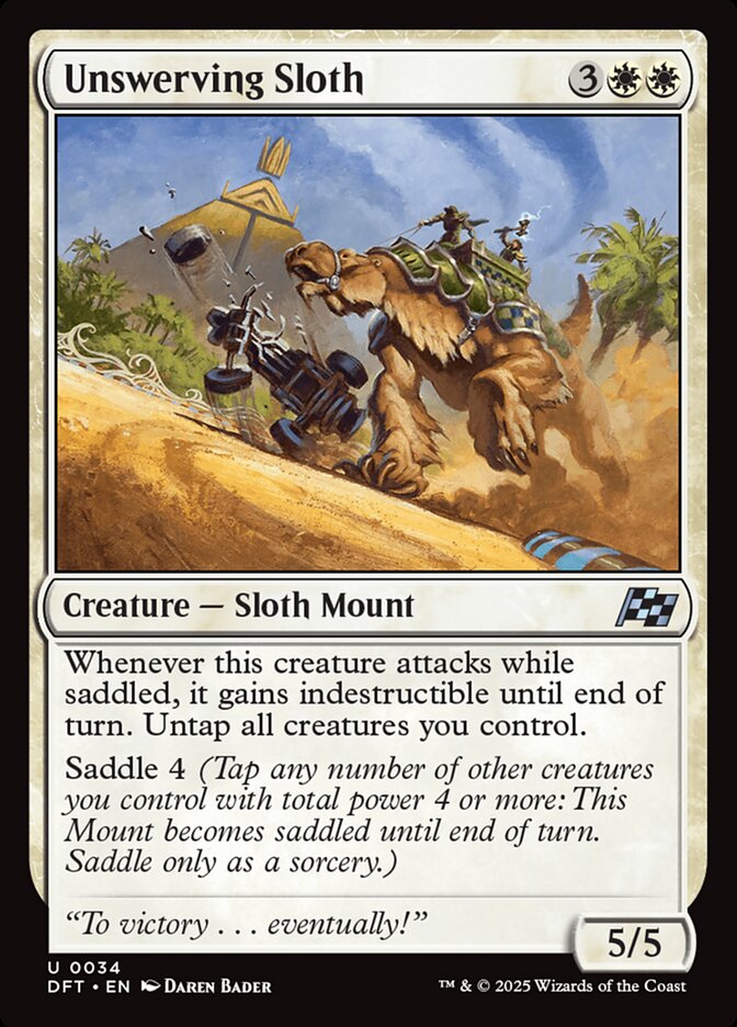 Unswerving Sloth - Foil