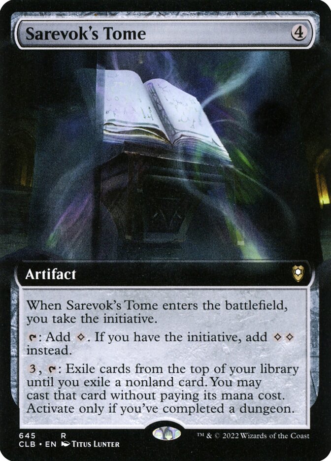 Sarevok's Tome, Commander Legends: Battle For Baldur'S Gate Card Art