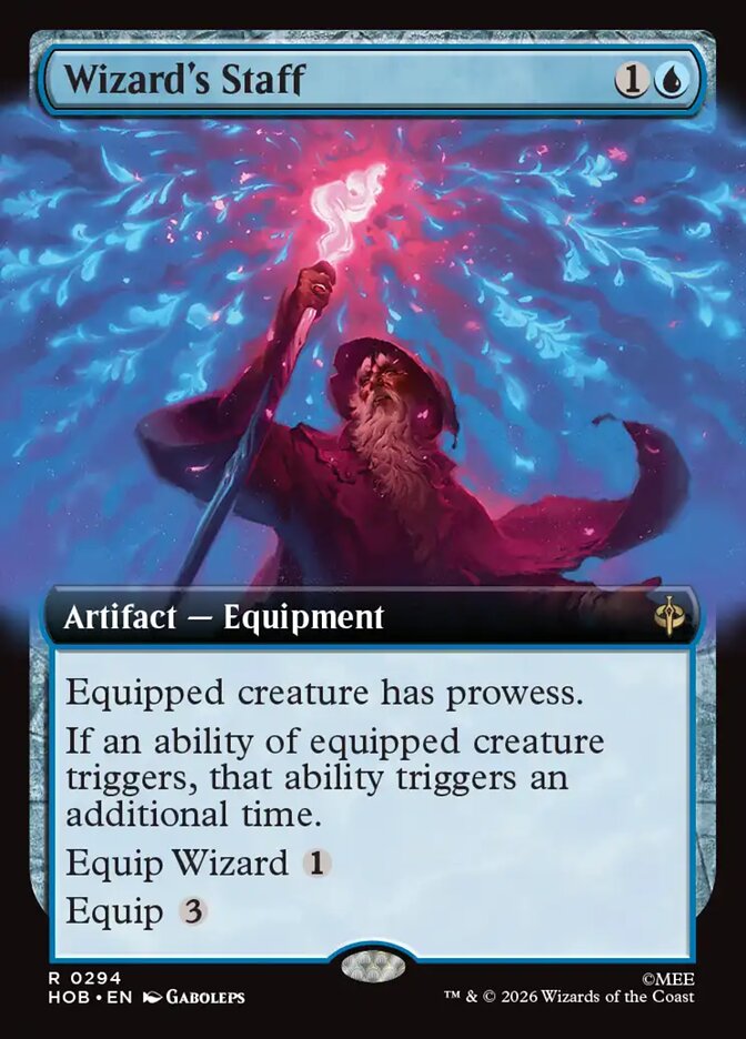 Wizard's Staff, The Hobbit Card Art