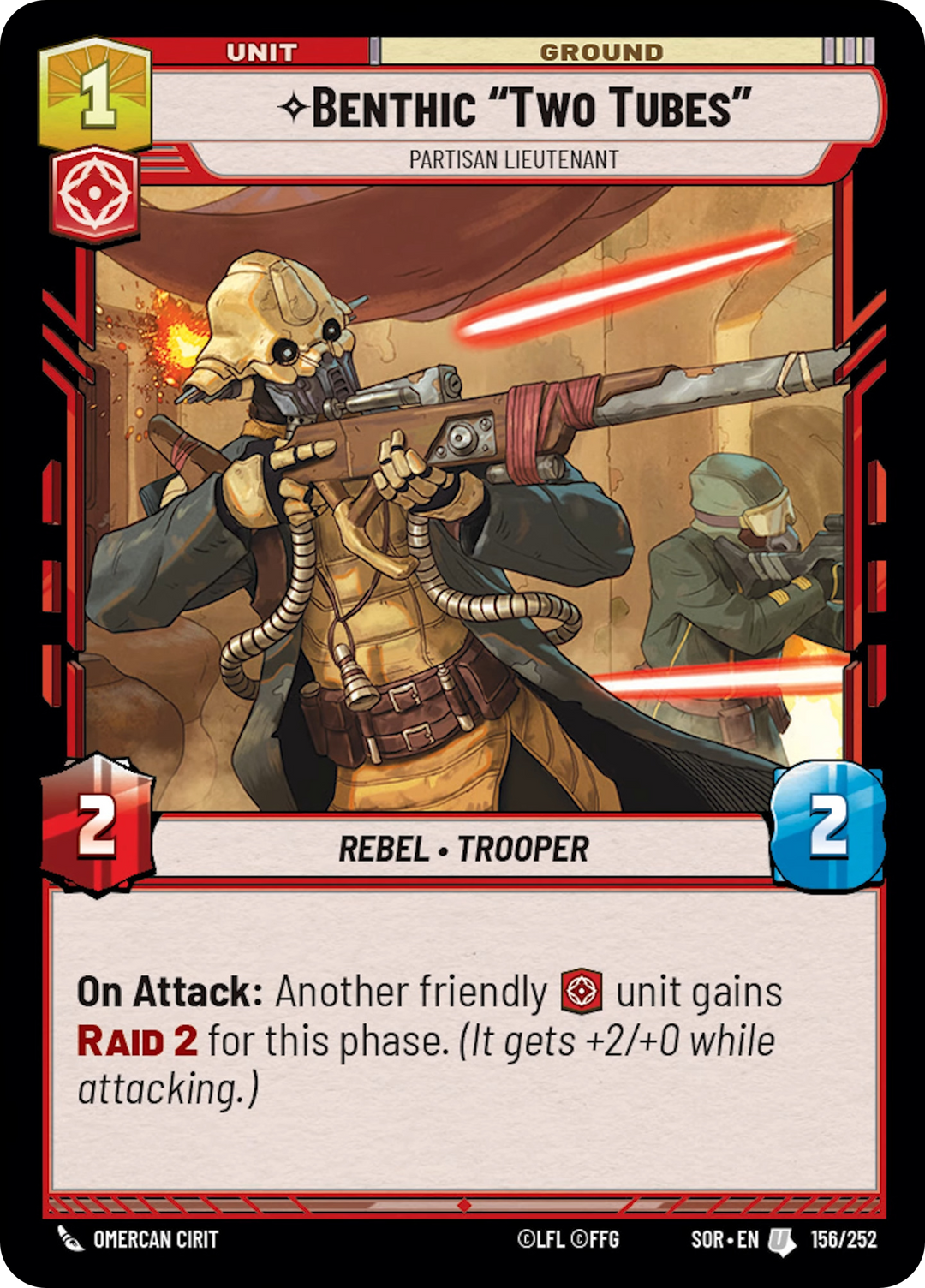 Benthic "Two Tubes", Partisan Lieutenant - Foil