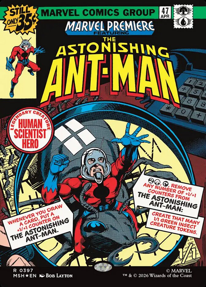 The Astonishing Ant-Man, Marvel Super Heroes Card Art