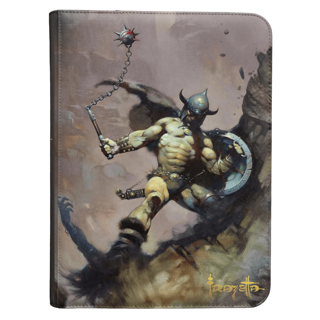 Ultra Pro - 9-Pocket Zippered Pro-Binder - Frank Frazetta: Warrior With Ball And Chain
