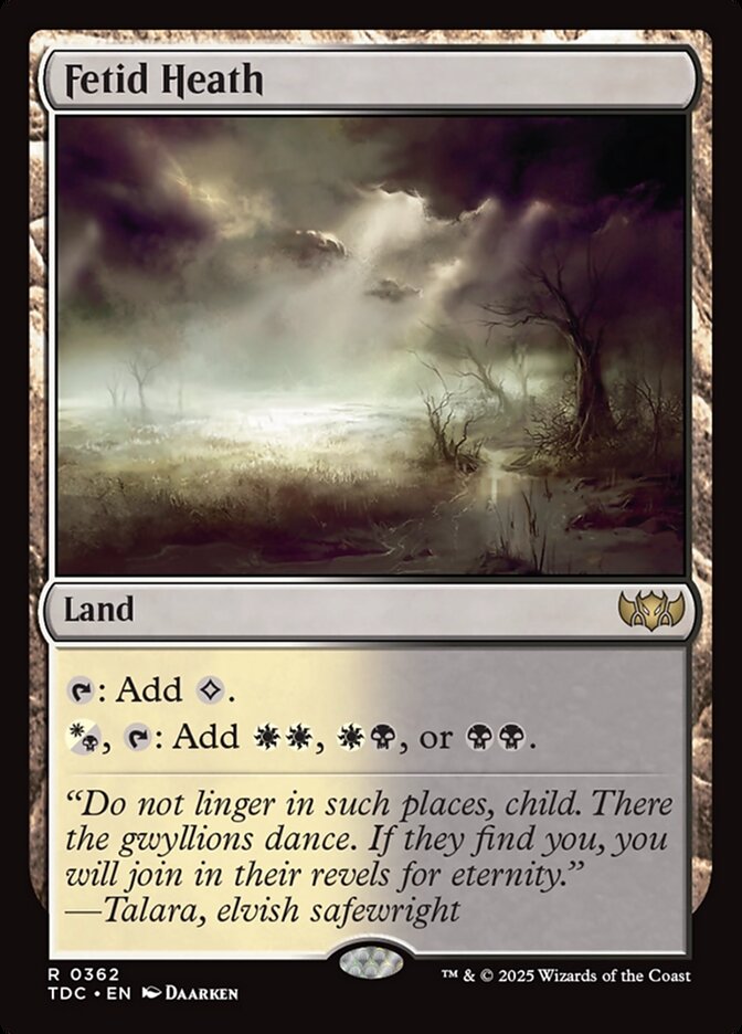 Fetid Heath, Tarkir: dragonstorm commander Card Art