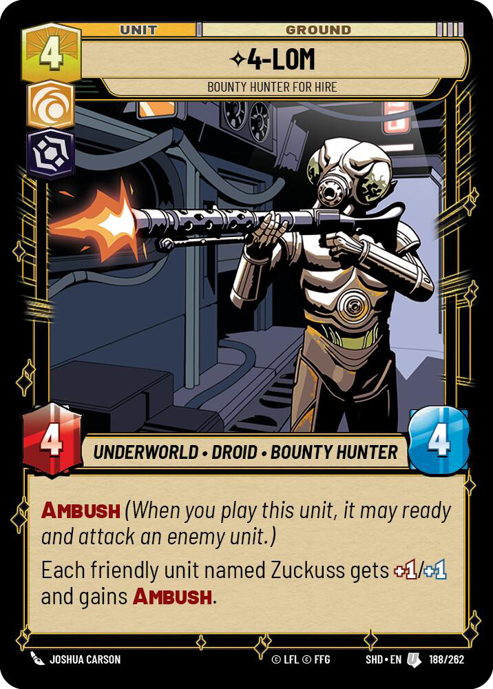 4-LOM, Bounty Hunter for Hire