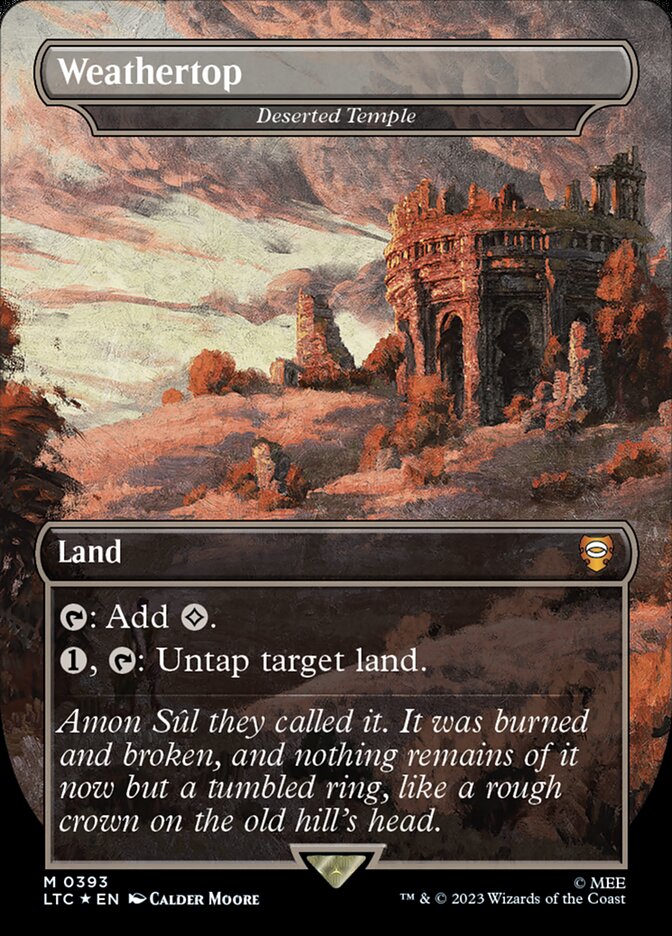 Deserted Temple, Tales Of Middle-Earth Commander Card Art