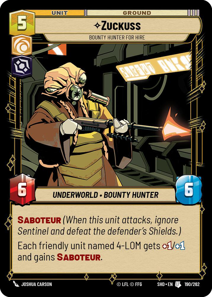 Zuckuss, Bounty Hunter for Hire
