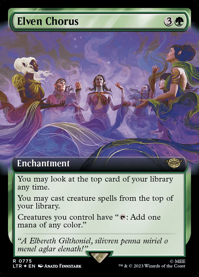 Elven Chorus, The Lord Of The Rings: Tales Of Middle-Earth Card Art