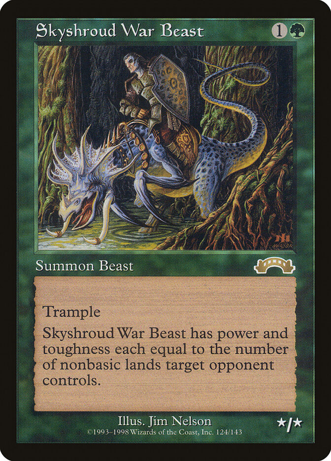 Skyshroud War Beast, Exodus Card Art