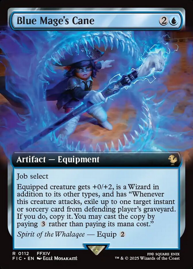 Blue Mage's Cane, Final fantasy commander Card Art