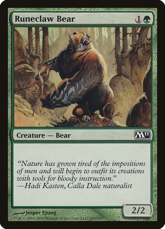 Runeclaw Bear, Magic 2011 Card Art
