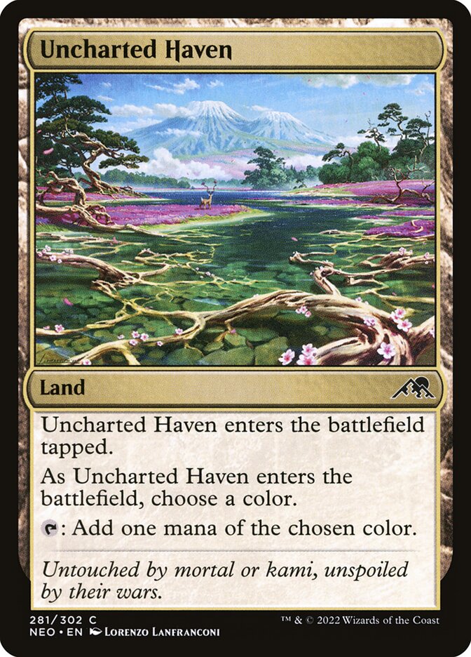 Uncharted Haven, Kamigawa: neon dynasty Card Art