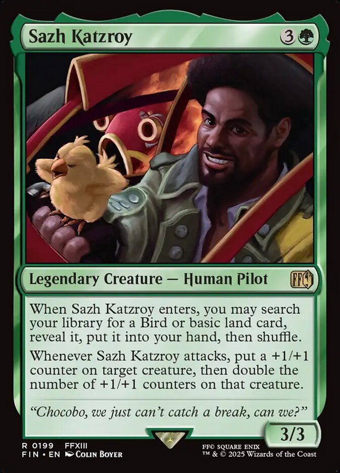 Sazh Katzroy, Final Fantasy Card Art