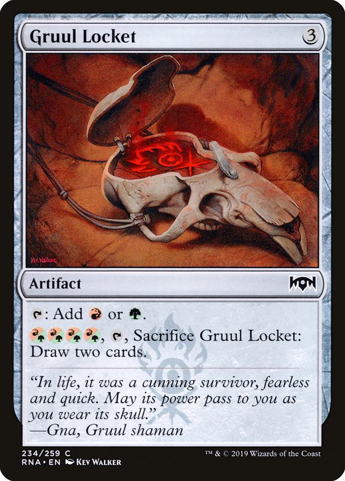 Gruul Locket, Ravnica allegiance Card Art