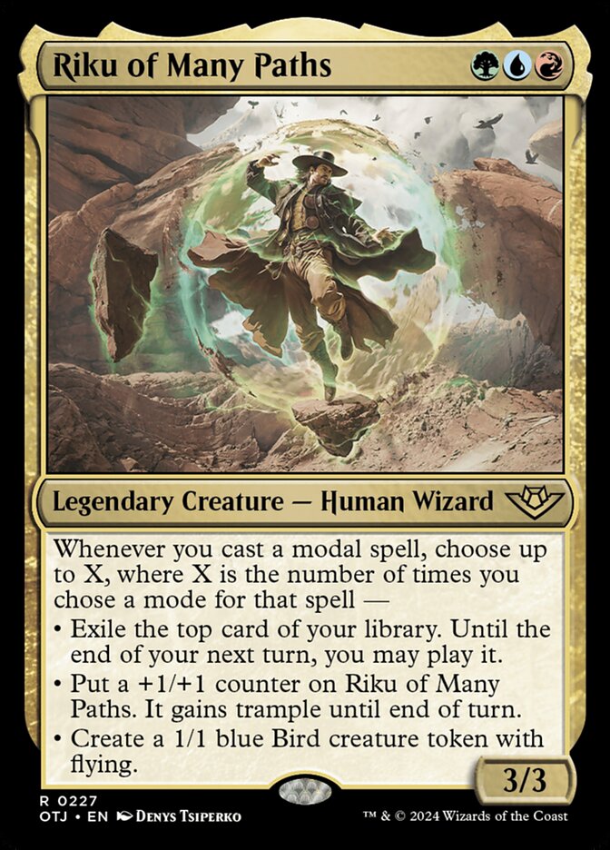 Riku of Many Paths, Outlaws of thunder junction Card Art