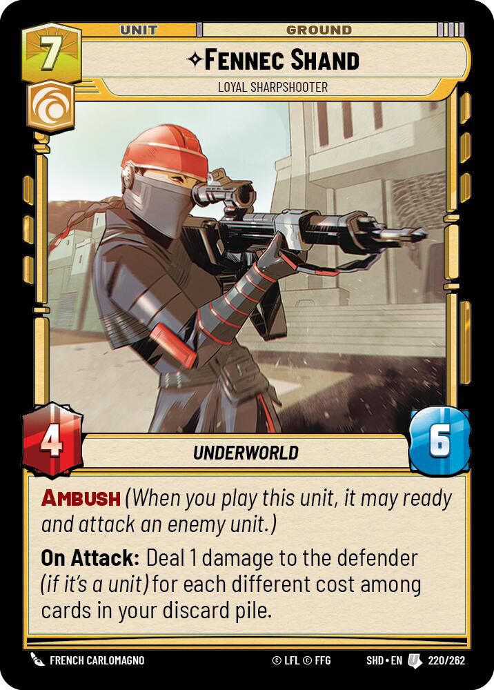 Fennec Shand, Loyal Sharpshooter - Foil