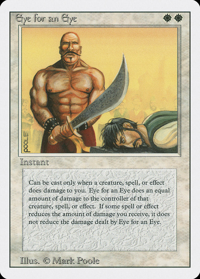 Eye for an Eye, Revised Edition Card Art