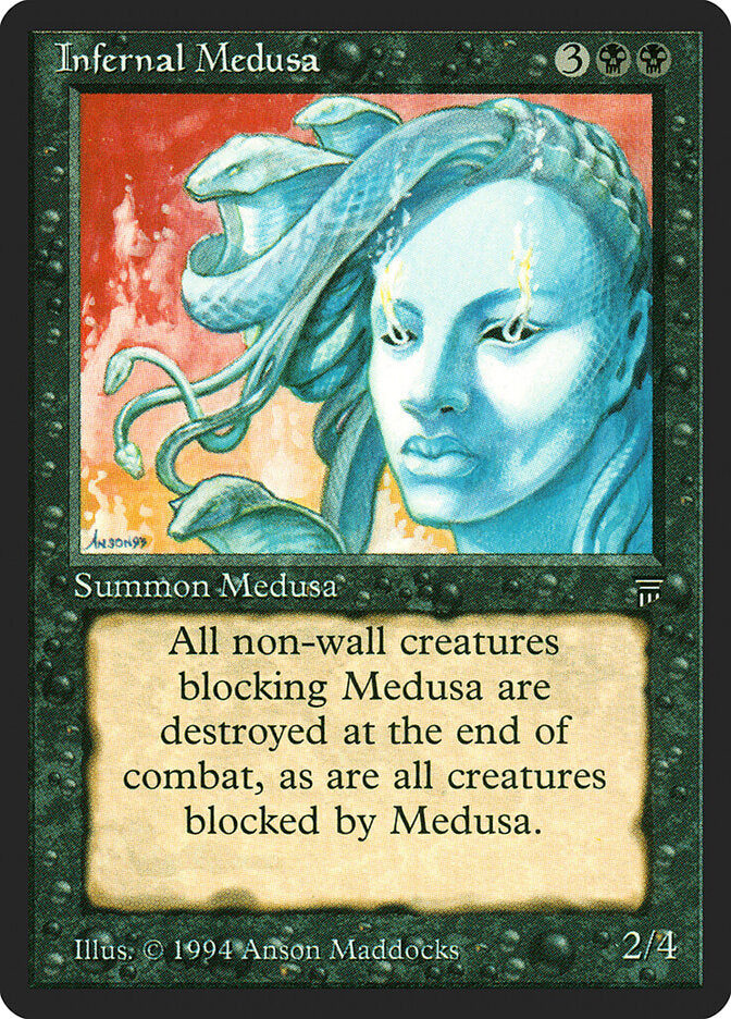 Infernal Medusa, Legends Card Art