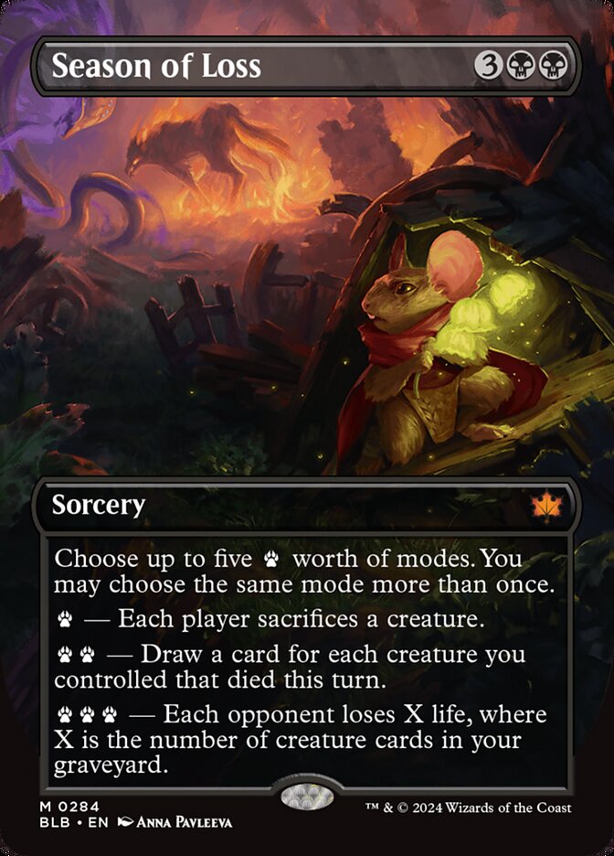 Season of Loss, Bloomburrow Card Art