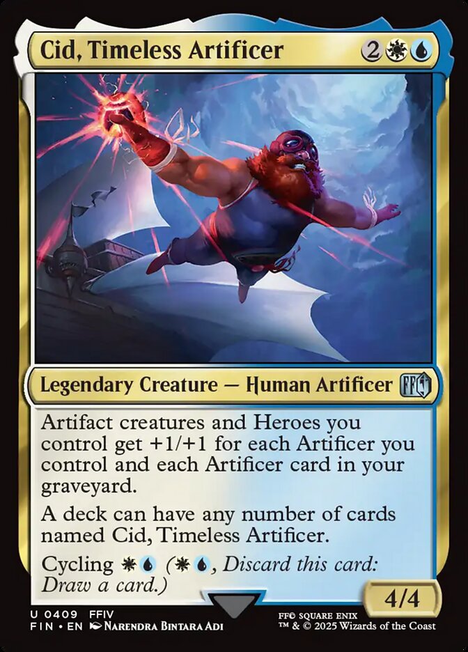 Cid, Timeless Artificer, Final fantasy Card Art