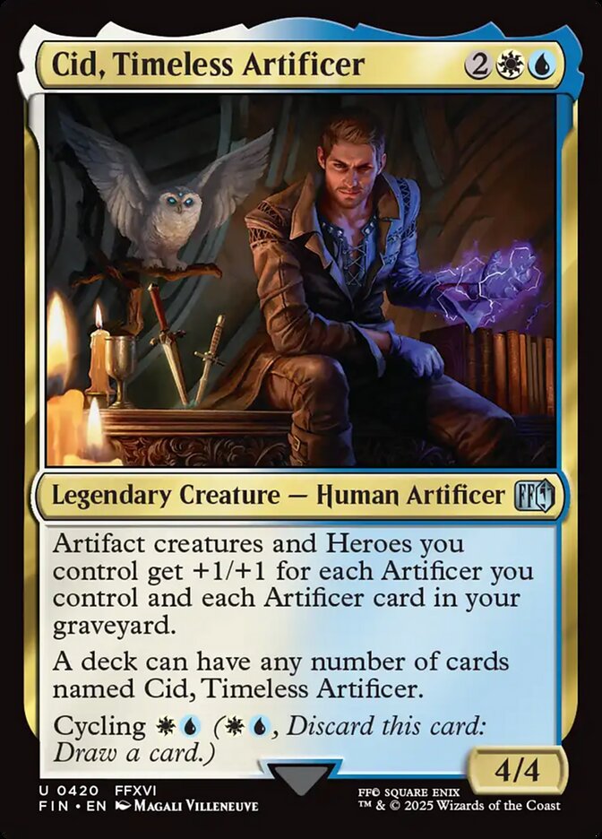 Cid, Timeless Artificer, Final fantasy Card Art